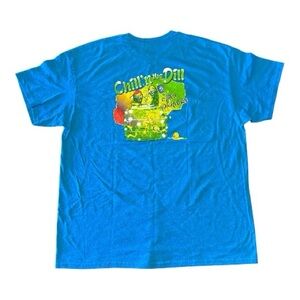 Chillin' in the Dill Graphic Tee - Bright Blue
